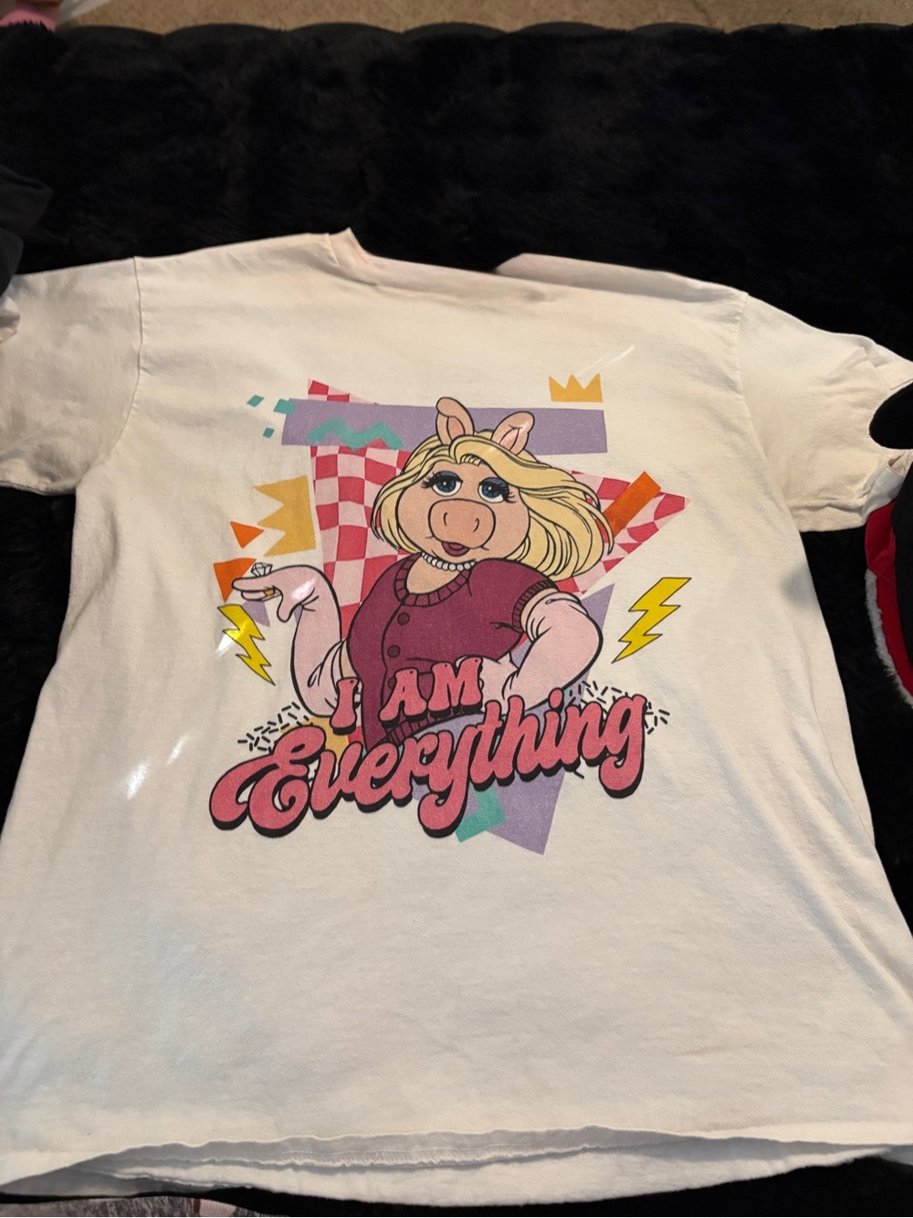 Women's Disney White Miss Piggy "I Am Everything" Graphic Tee